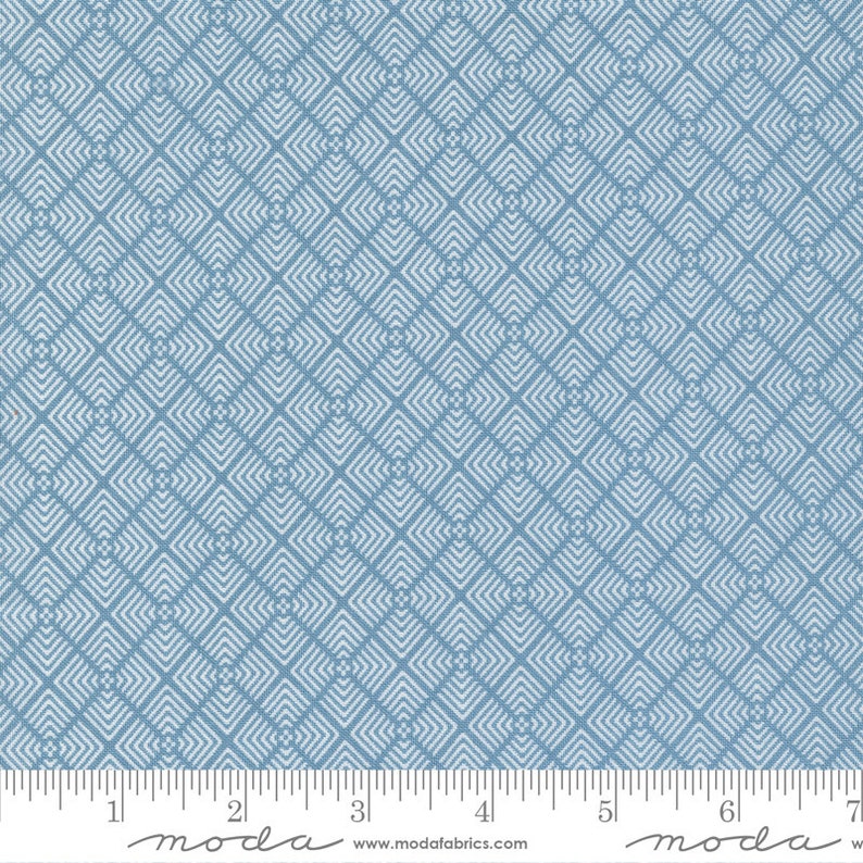 Old Glory Liberty Square Blenders Sky by Lella Boutique for Moda Fabrics 5203 13 image 1