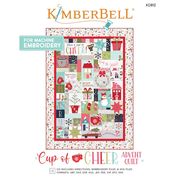 Cup of Cheer Advent Quilt Fabric Kit by Kimberbell Designs - KIT-MASCUP