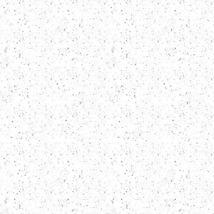 May include: White background with a subtle speckled texture. The texture is made up of small, dark gray dots.