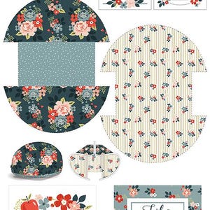 Vintage Charm Panel To Make Quilt Labels and Pouch by Dani Mogstad for Riley Blake Designs - P15277-PANEL