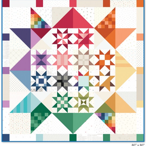 Shine Together Sew-Along Quilt Kit by Riley Blake Designs - quilt kit and printed pattern