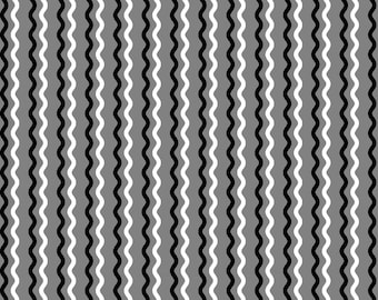 Gray Wavy Stripe Designed by Kim Christopherson of Kimberbell Designs for Maywood Studios - MAS8255-K
