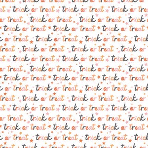 Hey Pumpkin Trick or Treat White by My Mind&#39;s Eye for Riley Blake Designs - C16034-WHITE