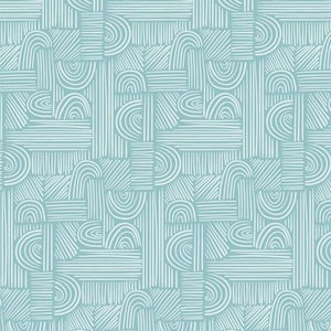 Botanica Moment of Zen Aqua by AGF Studio for Art Gallery Fabrics - CUR8BT204