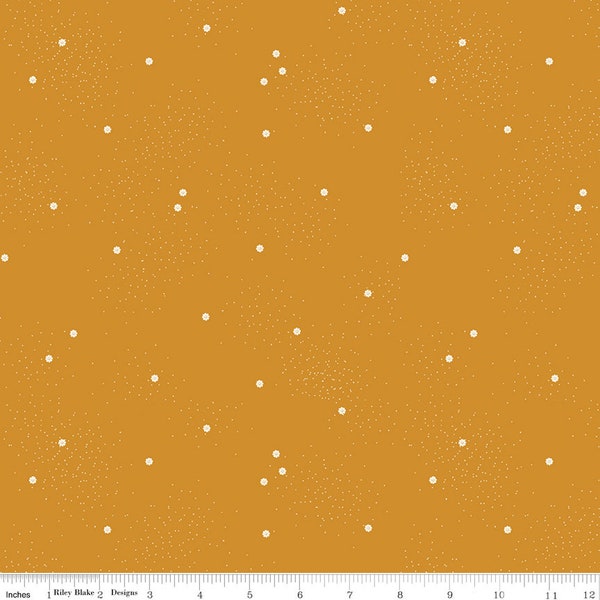 Dainty Daisy Butterscotch by Beverly McCullough for Riley Blake Designs - C665-BUTTERSCOTCH