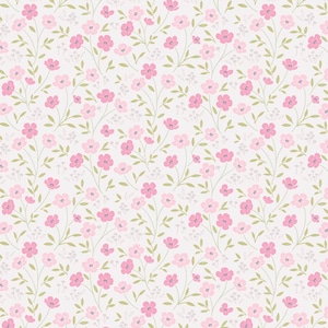 The Pressed Flower Collection Timeless Blossom Pale Mink by Cassandra Connolly for Lewis & Irene - CC54.2
