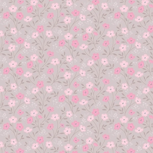 The Pressed Flower Collection Timeless Blossom Deep Taupe by Cassandra Connolly for Lewis & Irene - CC54.3