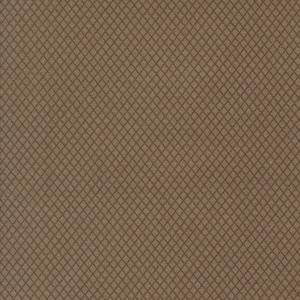 May include: A close-up of a brown surface with a repeating diamond pattern. The pattern is created by thin, dark brown lines that intersect to form a grid of small diamonds. The overall texture is smooth.