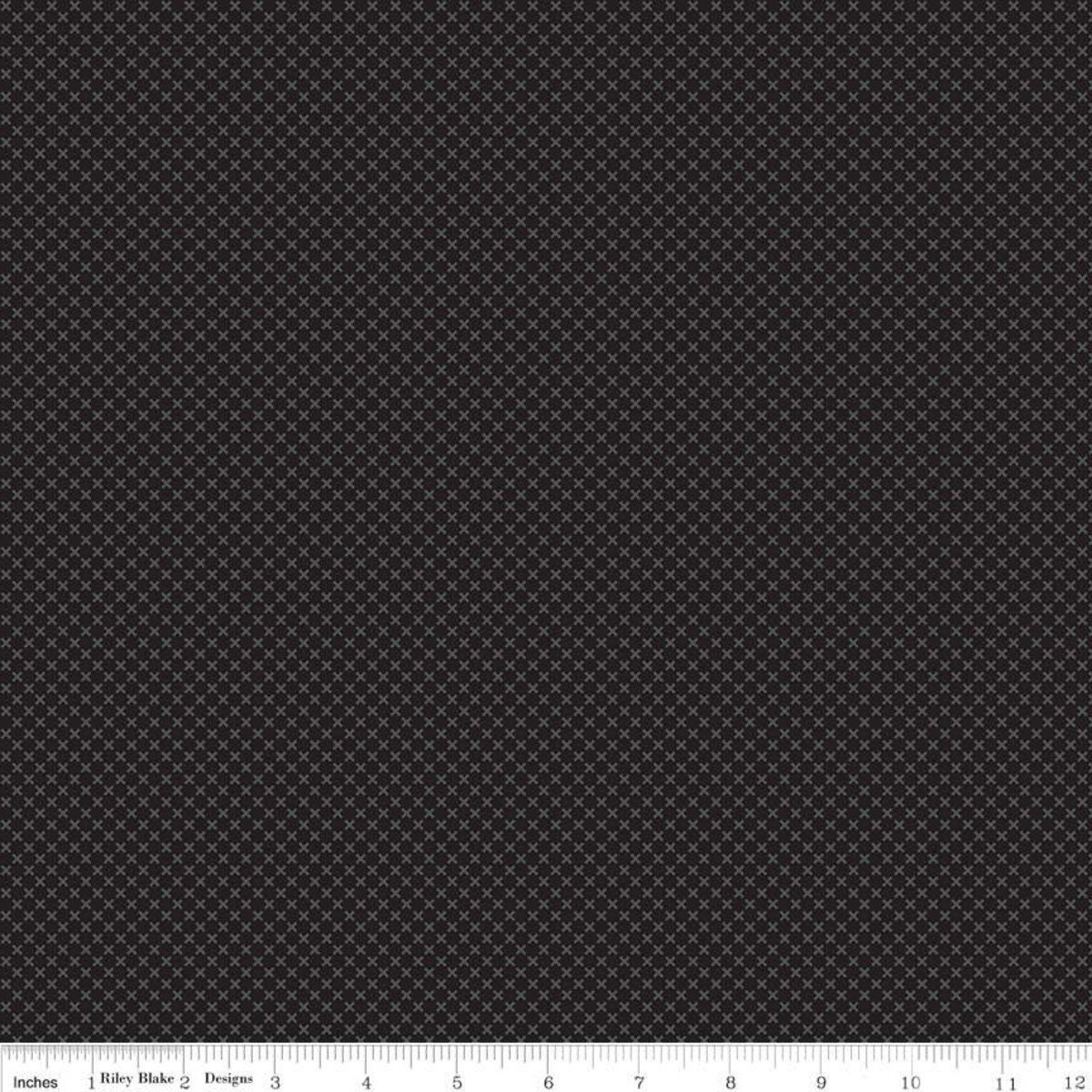 Kisses Tone on Tone Black by Riley Blake Designs - C210-BLACK