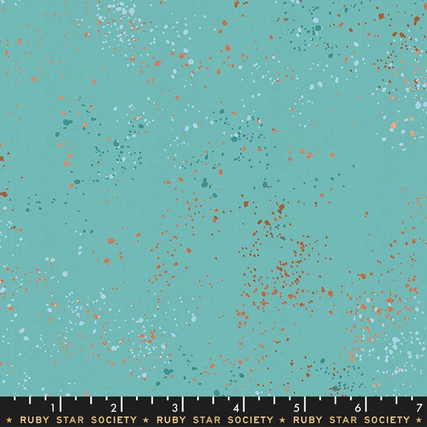 Speckled Metallic Turquoise by Rashida Coleman Hale for Ruby Star Society and Moda Fabrics (RS5027 72M)