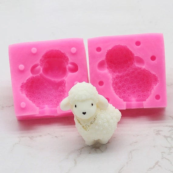 Cute 3D Sheep Silicone Mold Cake Candy Chocolate Clay Decorating Fondant Animals 