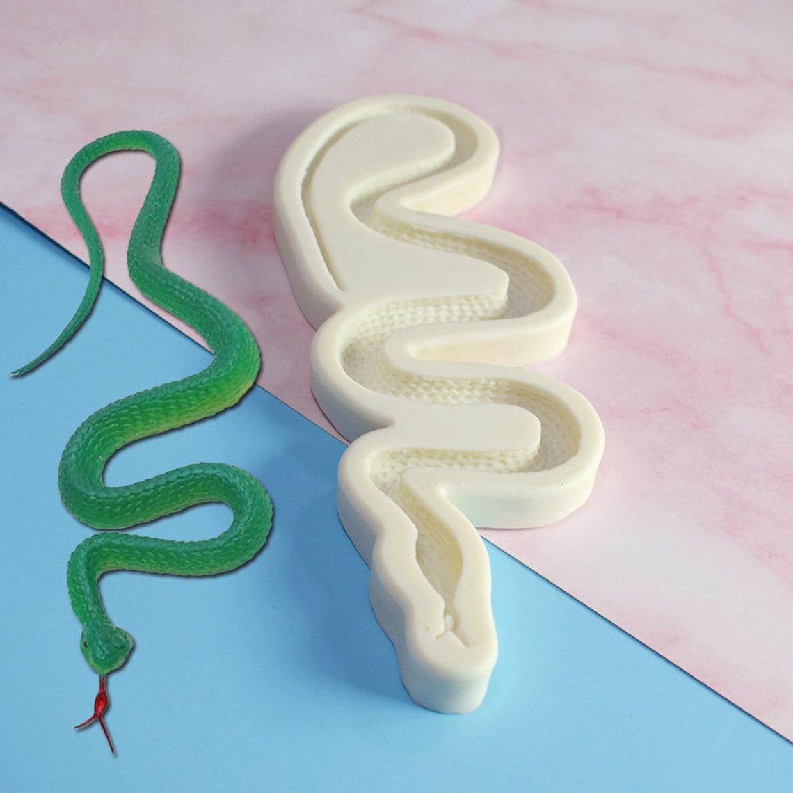 DIY Snake Shape Silicone Mold Animal Mold Chocolate Cake Decoration