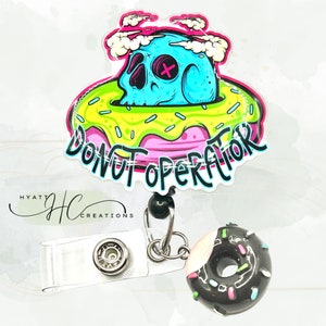 Donut Operator Badge Reel: CT MRI Tech Gift