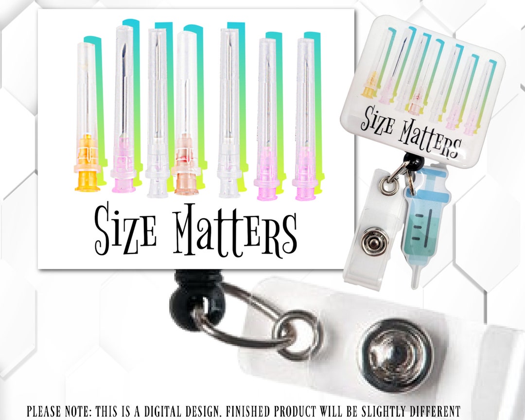 Badge Reel Needle Gauges/ Ct/mri/xray/tech/ Emergency/ Department