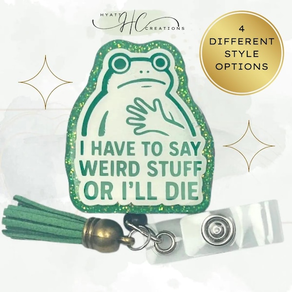 Weird Stuff Badge Reel: CT MRI Tech Gift - Frog Badge Holder