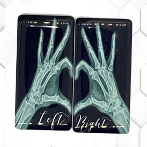 X-ray Markers: Heart Hands; 3 initials. Optional add-on options. Marker pad, badge reel, free adhesive with purchase of pad