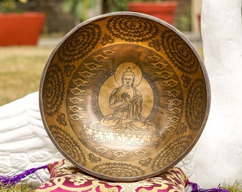 Mother's Day sale! | Buddha Singing Bowl for healing and meditation | High Quality Tibetan Sound Bowl | Best for Chakra Healing