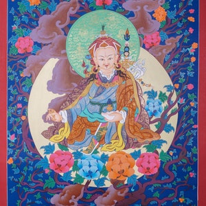 Guru Rinpoche Thangka | Master Padmasambhava Thangka Painting from Nepal