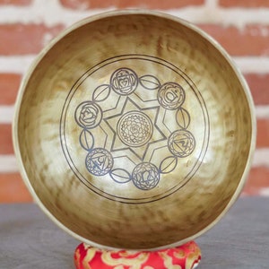 Singing Bowl with seven Chakra | Tibetan Singing bowl for sound healing with strong vibration