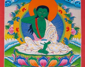 Tibetan Buddhist Buddha Life Thangka | From Birth to Enlightenment