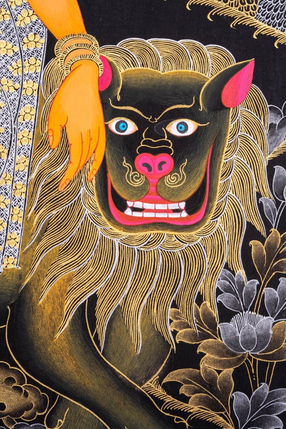 Lord Shiva & Parbati Thangka Painting | Best for Wall Hanging