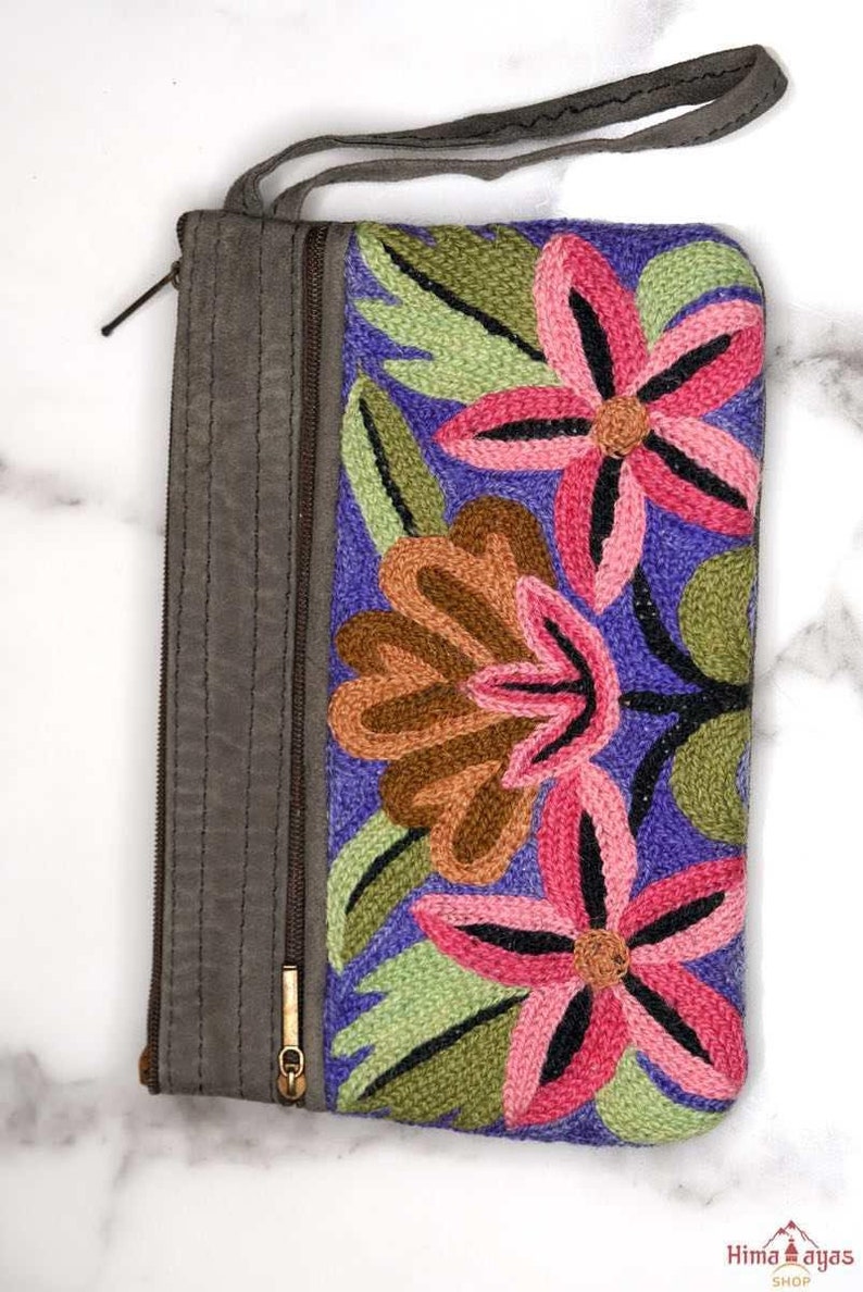 Colorful Wristlet Purse Fashionable Purse Kashmiri Style Cashmere Purse A Stylish Mother's Day Gift image 10