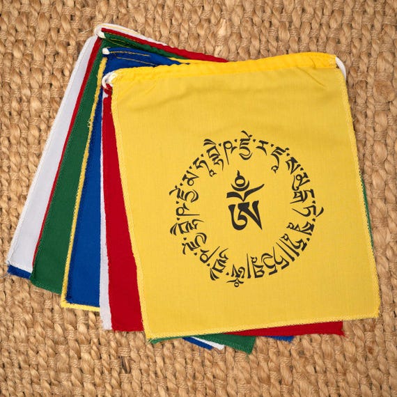 Tibetan Om Buddha Tapestry | 5 Colors Tibetan Om Buddha Tapestry | 5 Colors