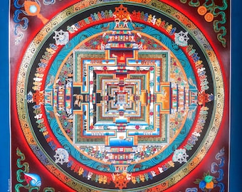 カーラチャクラマンダラ｜壁装飾画｜マインドフルネス瞑想実践ツール