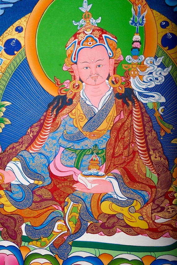Thangka Guru Rinpoche Kunstdruck – 50x70 Cm, Auf 230 G Fine-Art-Papier, In Deutschland Gedruckt