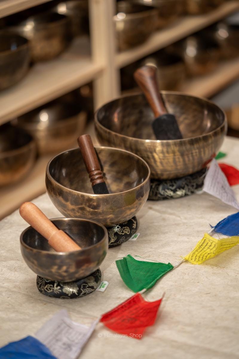 シンギングボウル 3個セット | 瞑想練習のためのヒーリングシンギング