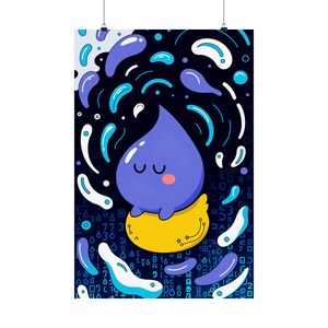 Debug Duck Coding Humor Art Print | Matte Poster | Programmer Gift