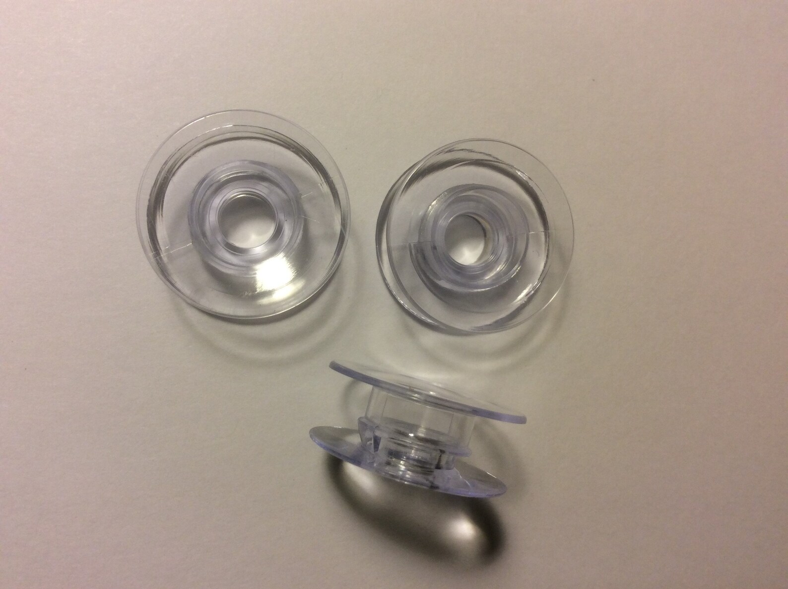 10 Clear Bobbins for Viking Husqvarna Sewing Machine 412 09 75 G That