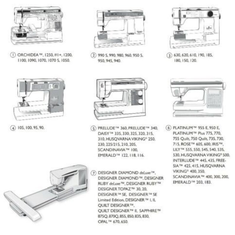Narrow Zipper Foot for Viking Husqvarna Sewing Machine Etsy
