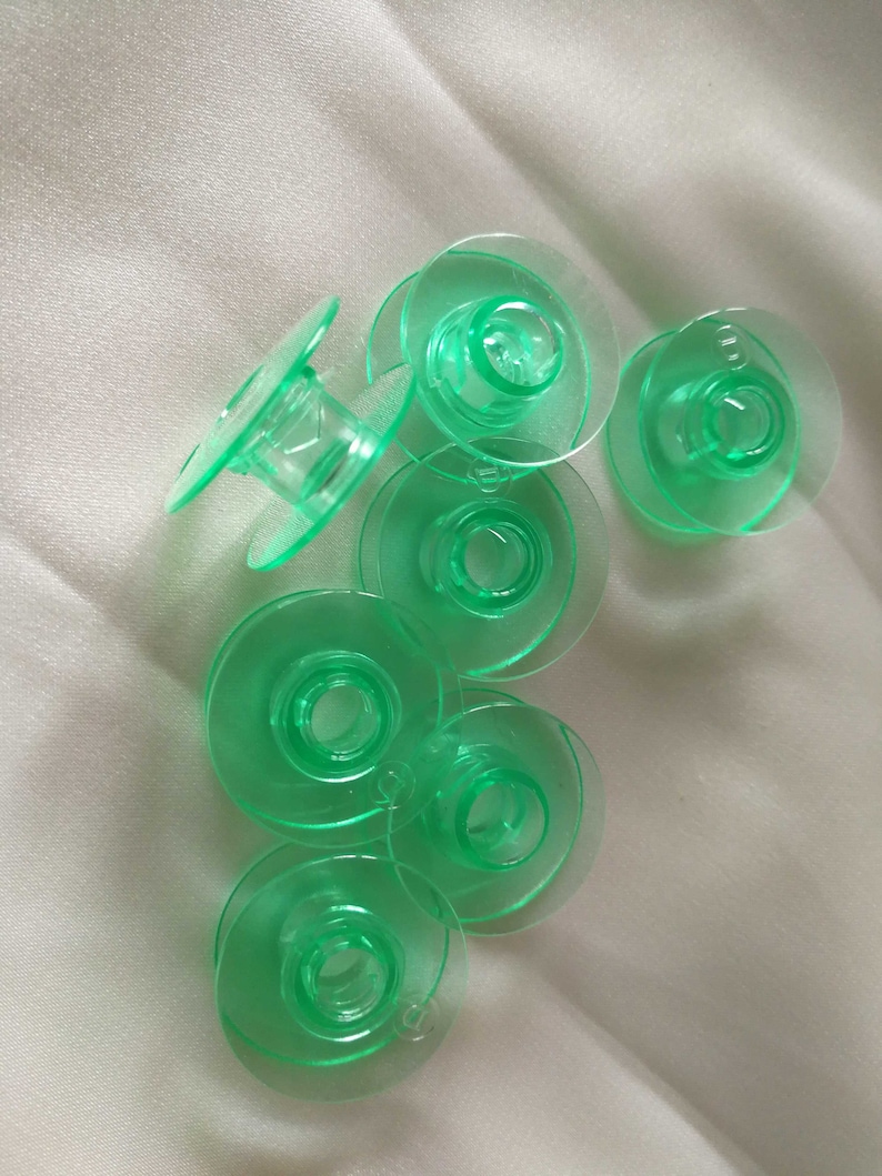 20 Green Bobbins for Viking Husqvarna Sewing Machine 4123078G Groups 5