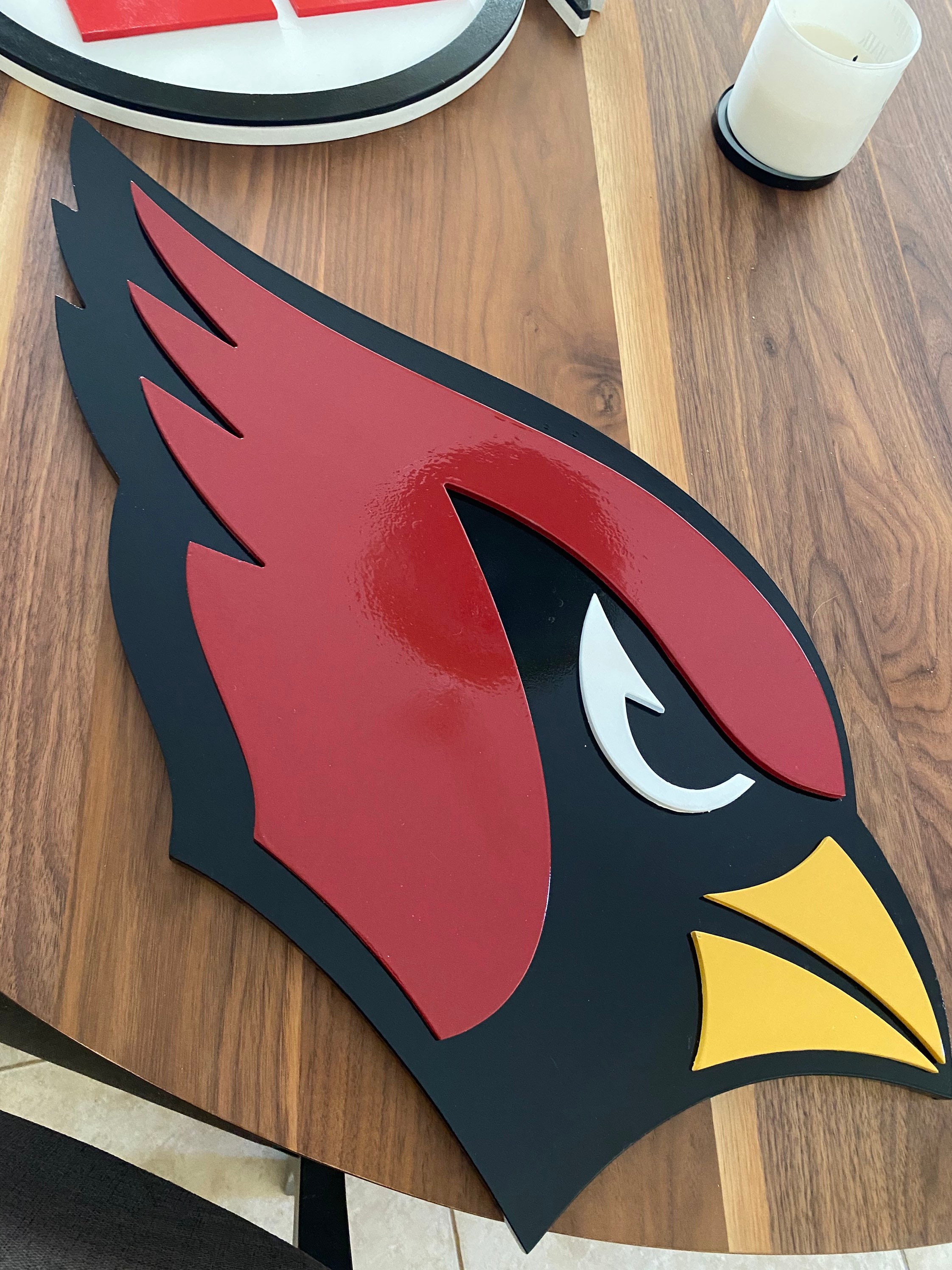Louisville Cardinals Logo Wood Art - Medium (22x24)