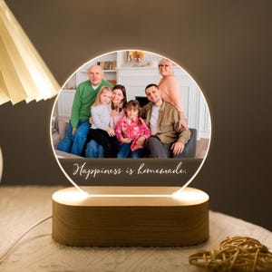 Personalized Family Photo Night Light, Couple Mom Picture LED Light, Anniversary Gift, Birthday Gift for Firends Couple, Mothers Day Gifts
