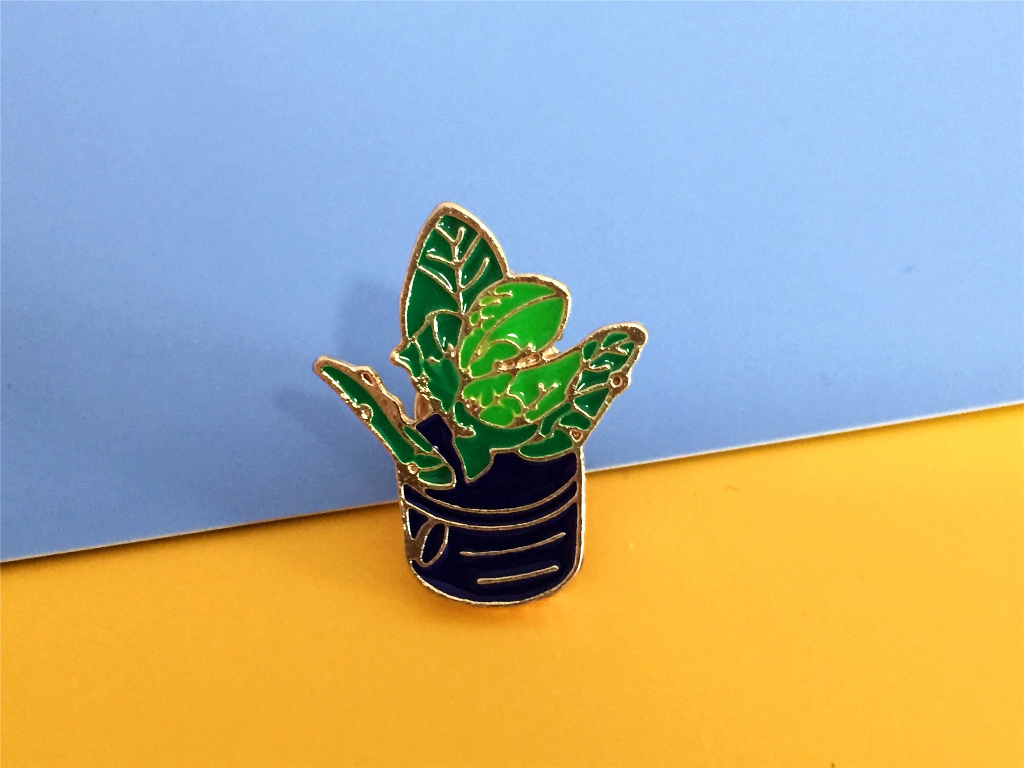 Kawaii Plant pin Cartoon potting cute enamel pin display anime Etsy