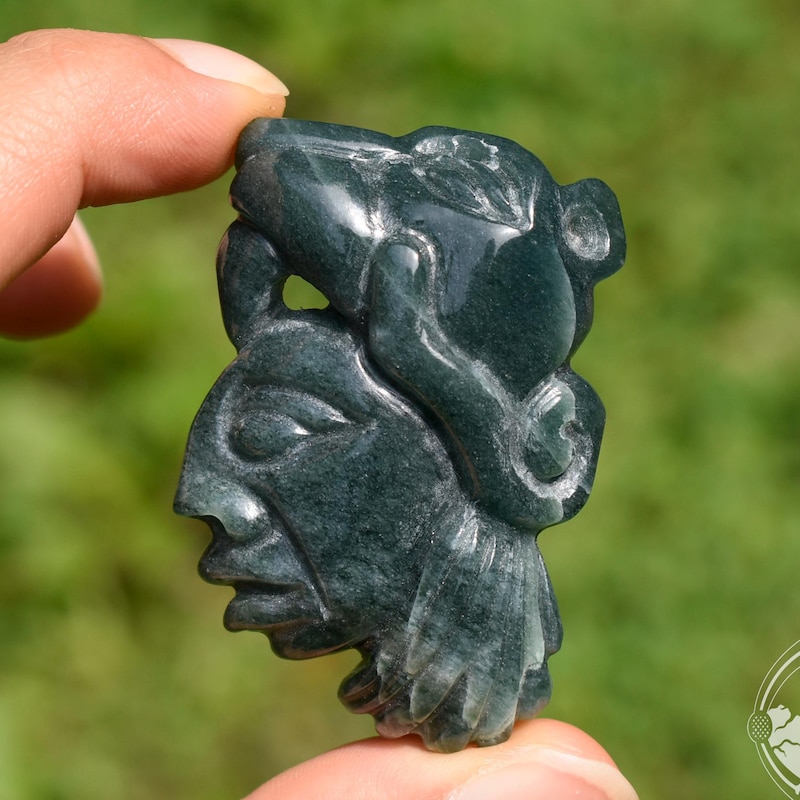 Maya Jade Masks - Etsy