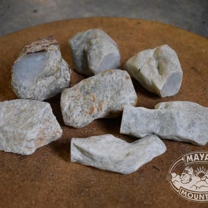 CLEARANCE LOT! 2 lbs // White Luna // Rough Jadeite Jade // Guatemalan Guatemala / Translucent // Mayan Mountain