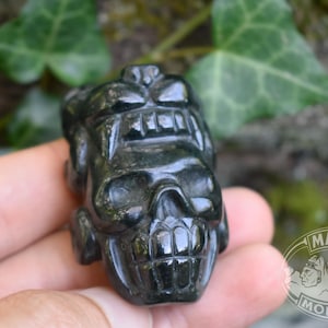 Mayan SKULL BURIAL MASK // Maya Face // jadeite Jade // Necklace Pendant // Guatemalan Guatemala