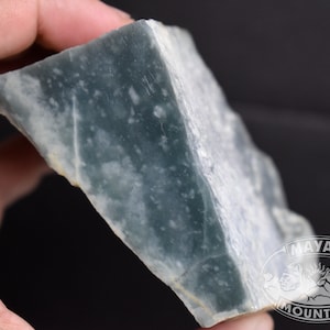 SUPER TRANSLUCENT CHUNK// Princesa Blue // Rough Jadeite Jade // Guatemalan Guatemala // Mayan Mountain image 1