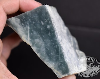 SUPER TRANSLUCENT CHUNK// Princesa Blue // Rough Jadeite Jade // Guatemalan Guatemala // Mayan Mountain