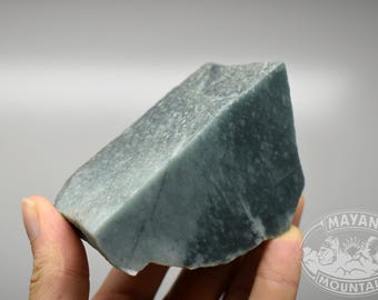 SNOWY PRINCESA BLOCK // Very Translucent // Deep Color // Rough Guatemalan Jadeite Jade // Mayan Mountain