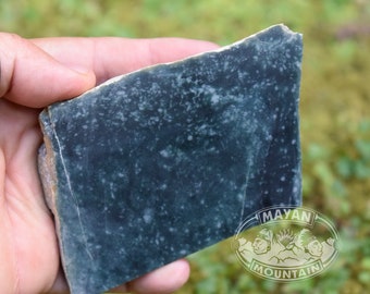 SUPER DARK // SNOWY Princesa Blue // Rough Jadeite Jade // Guatemalan Guatemala / Mayan Mountain