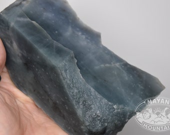 SUPER TRaNSLUCENT BLUE with PURPLE // Slab of our 132 lb Boulder! // Rough Multi Color Blue Guatemalan Jadeite Jade