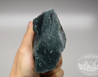SNOWY PRINCESA BLOCK // Very Translucent // Deep Color // Rough Guatemalan Jadeite Jade // Mayan Mountain