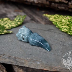 ROARING JAGUAR w/ CLAW // Carved in Guatemalan Jadeite Jade // Maya Necklace Pendant // Mayan Mountain