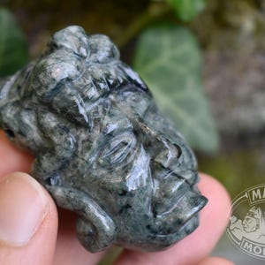 Mayan BURIAL MASK // Maya Face // JADEITE Jade // Necklace Pendant // Guatemalan Guatemala