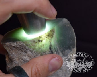 ICY SEA FOAM Green //  Super Translucent // blue green Rough Jadeite Jade // Guatemalan Guatemala // Mayan Mountain