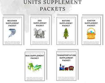 BUNDLE of Spring Supplement Packets (Pre-K/Kindergarten)